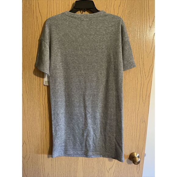 Women's BP T-Shirt Dress Terry Cloth Swim Suit Cover-up Gray Size XS - Picture 5 of 5